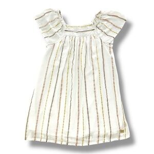 Carrémont Beau | Metallic Striped Cotton Dress (6 yrs)